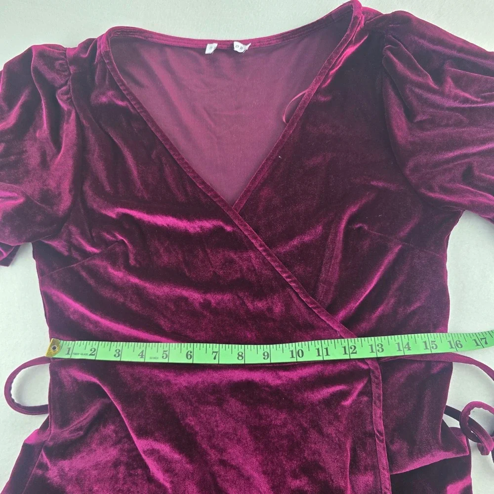 Baltic Born Deep Red Velvet Maxi Dress - Picture 10 of 13